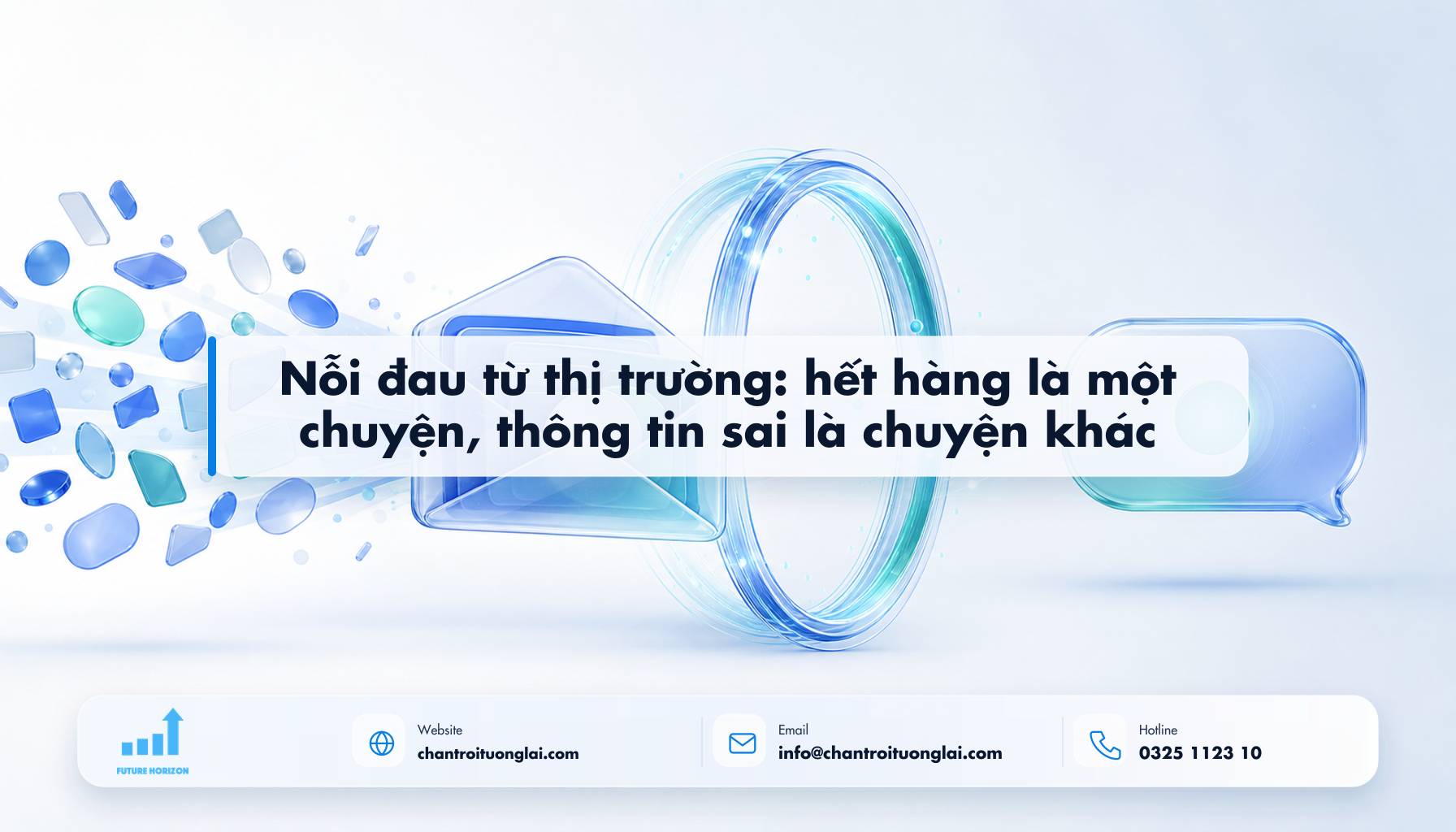 Nỗi đau từ thị trường: hết hàng là một chuyện, thông tin sai là chuyện khác Minh họa nỗi đau từ thị trường: hết hàng là một chuyện, thông tin sai là chuyện khác theo phong cách Fluent 2.5D