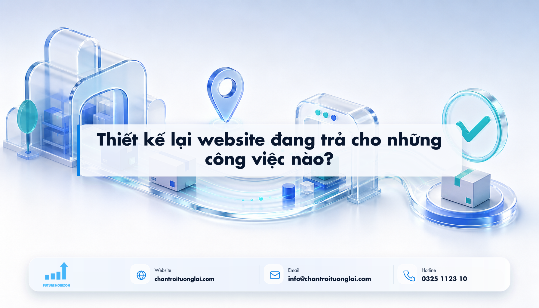 Thiết kế lại website đang trả cho những công việc nào? Minh họa thiết kế lại website đang trả cho những công việc nào? theo phong cách Fluent 2.5D