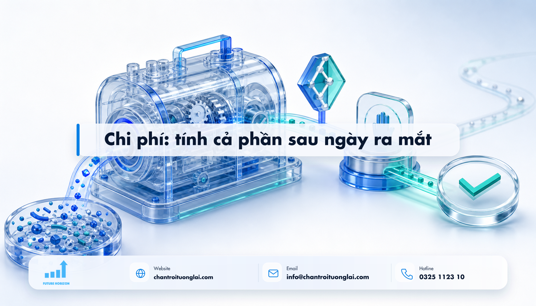 Chi phí: tính cả phần sau ngày ra mắt Minh họa chi phí: tính cả phần sau ngày ra mắt theo phong cách Fluent 2.5D