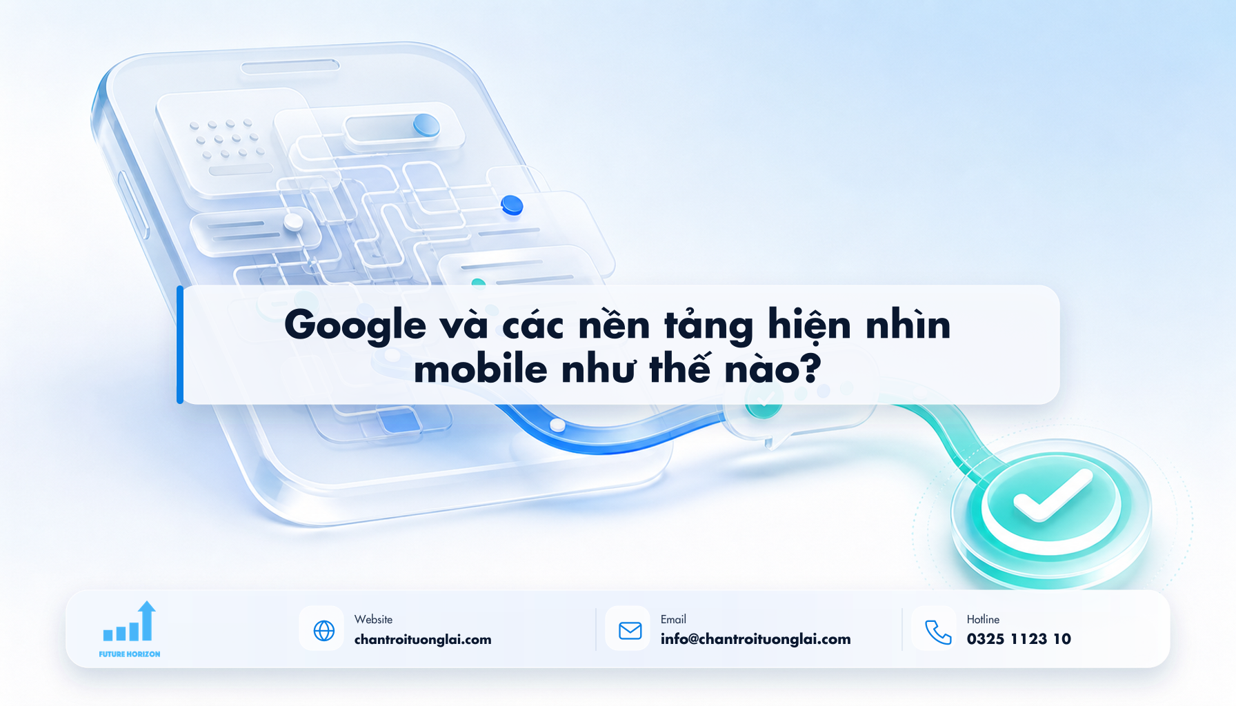 Google và các nền tảng hiện nhìn mobile như thế nào? Minh họa google và các nền tảng hiện nhìn mobile như thế nào? theo phong cách Fluent 2.5D