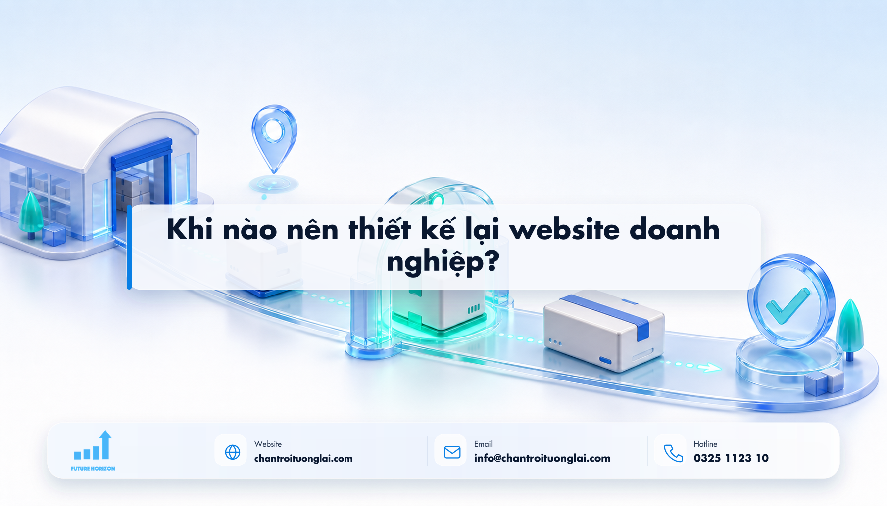 Khi nào nên thiết kế lại website doanh nghiệp? Minh họa khi nào nên thiết kế lại website doanh nghiệp? theo phong cách Fluent 2.5D