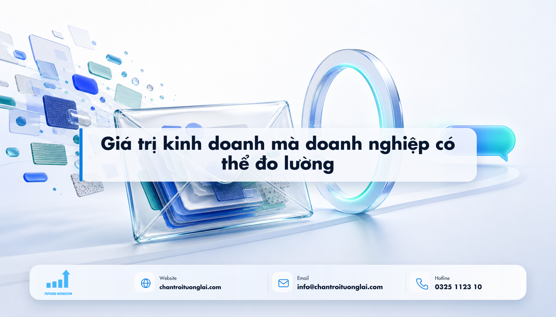 Giá trị kinh doanh mà doanh nghiệp có thể đo lường Minh họa giá trị kinh doanh mà doanh nghiệp có thể đo lường theo phong cách Fluent 2.5D