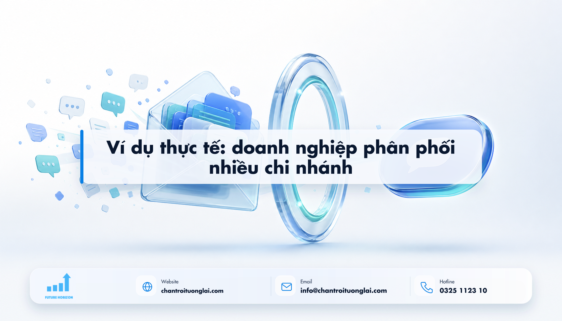 Ví dụ thực tế: doanh nghiệp phân phối nhiều chi nhánh Minh họa ví dụ thực tế: doanh nghiệp phân phối nhiều chi nhánh theo phong cách Fluent 2.5D