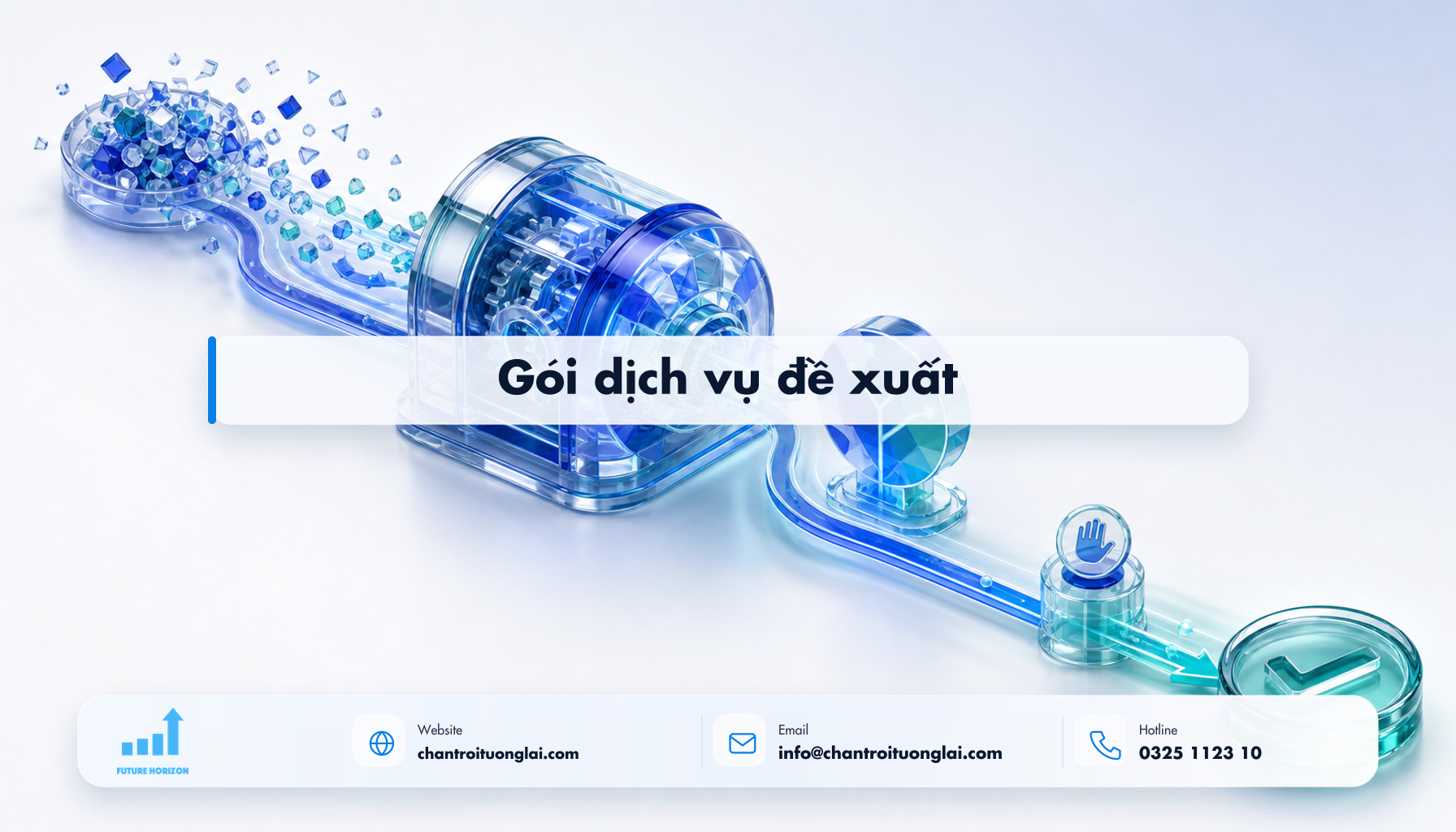 Gói dịch vụ đề xuất Minh họa gói dịch vụ đề xuất theo phong cách Fluent 2.5D