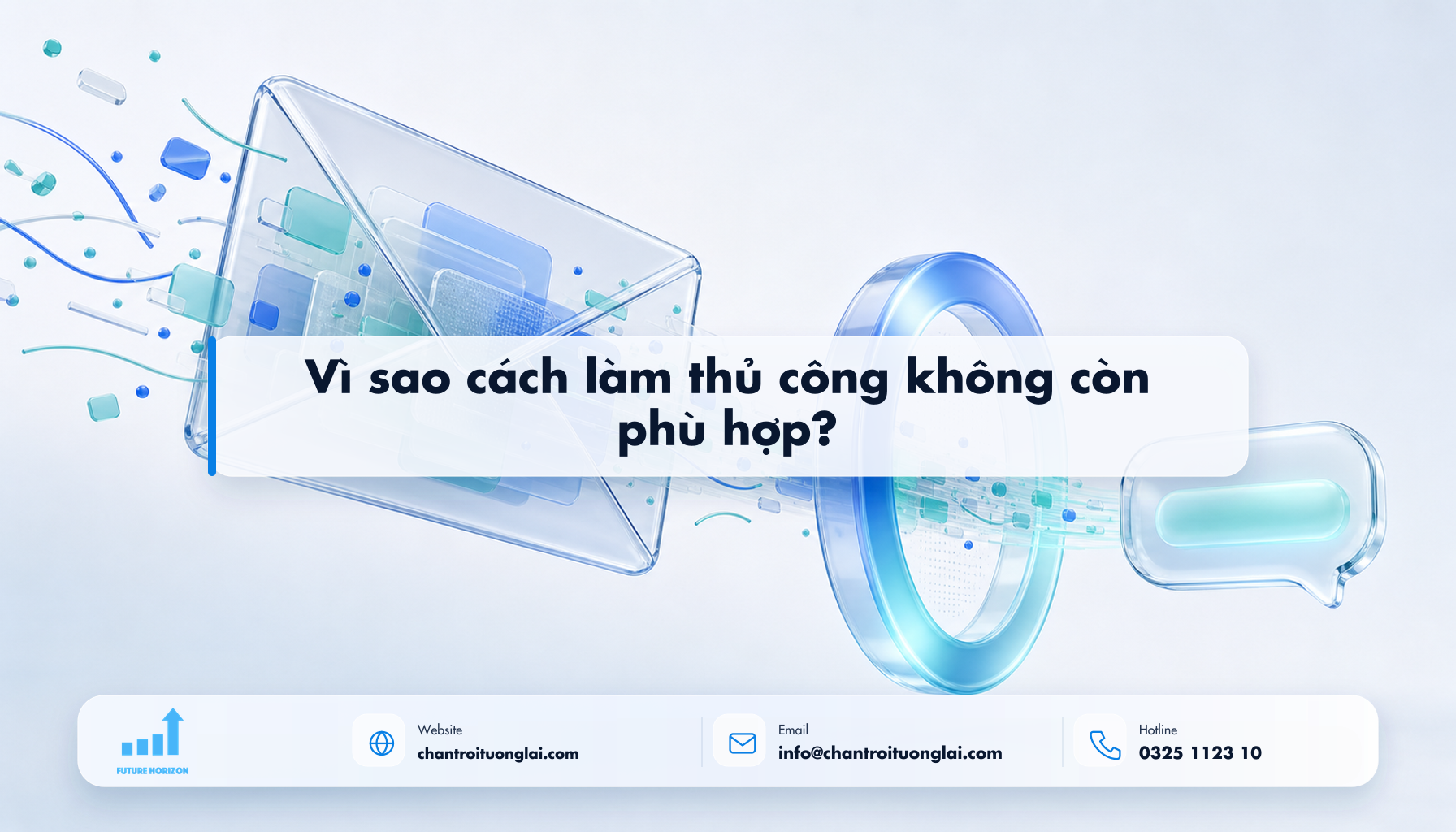Vì sao cách làm thủ công không còn phù hợp? Minh họa vì sao cách làm thủ công không còn phù hợp? theo phong cách Fluent 2.5D