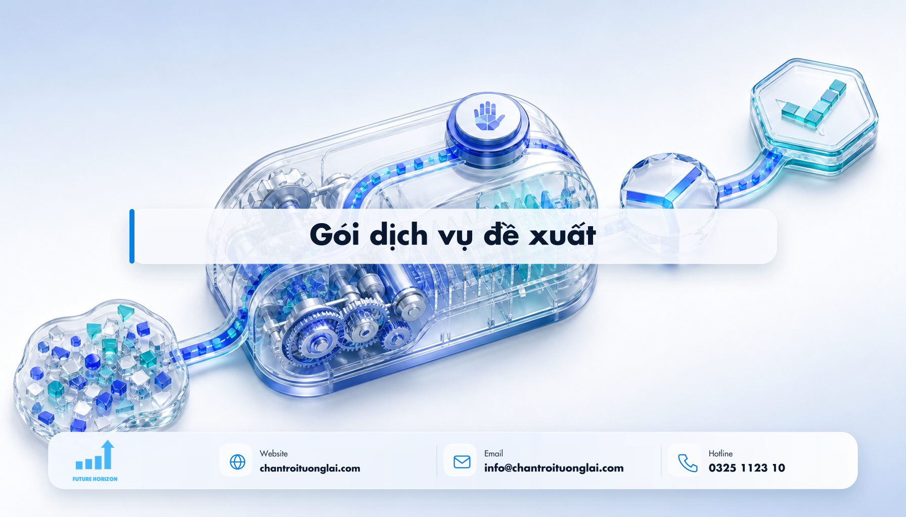 Gói dịch vụ đề xuất Minh họa gói dịch vụ đề xuất theo phong cách Fluent 2.5D