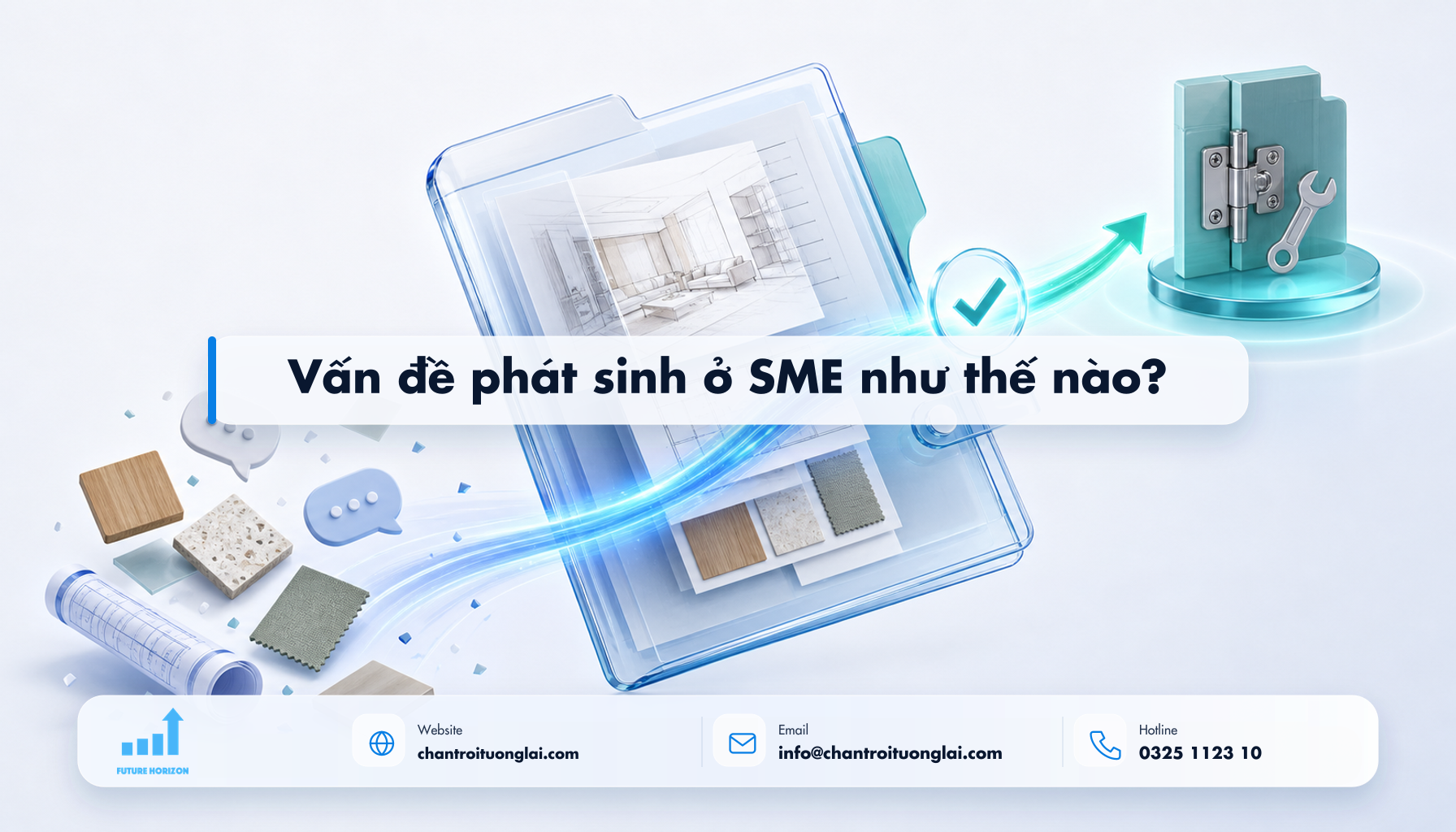 Vấn đề phát sinh ở SME như thế nào? Minh họa vấn đề phát sinh ở sme như thế nào? theo phong cách Fluent 2.5D