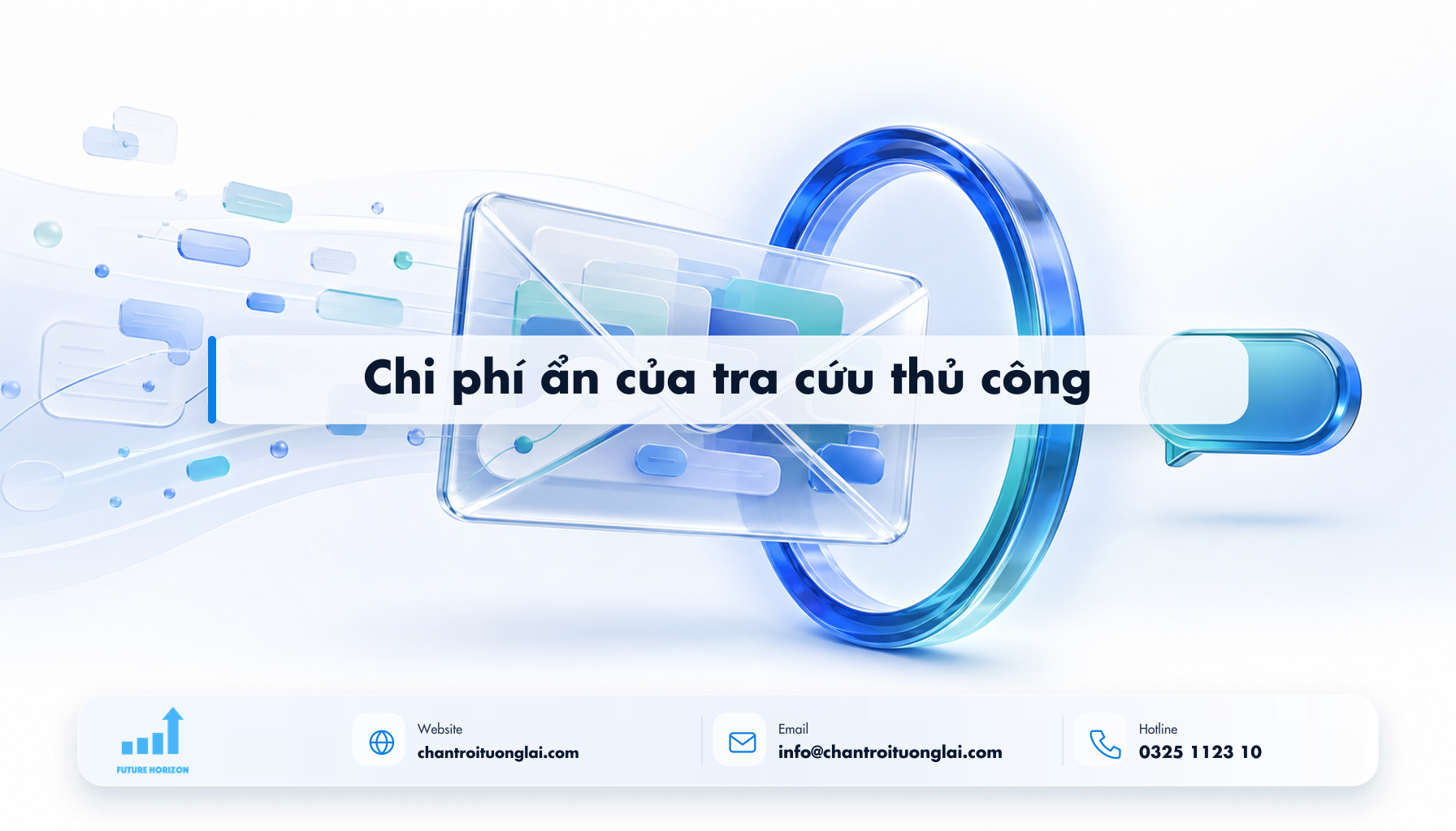 Chi phí ẩn của tra cứu thủ công Minh họa chi phí ẩn của tra cứu thủ công theo phong cách Fluent 2.5D