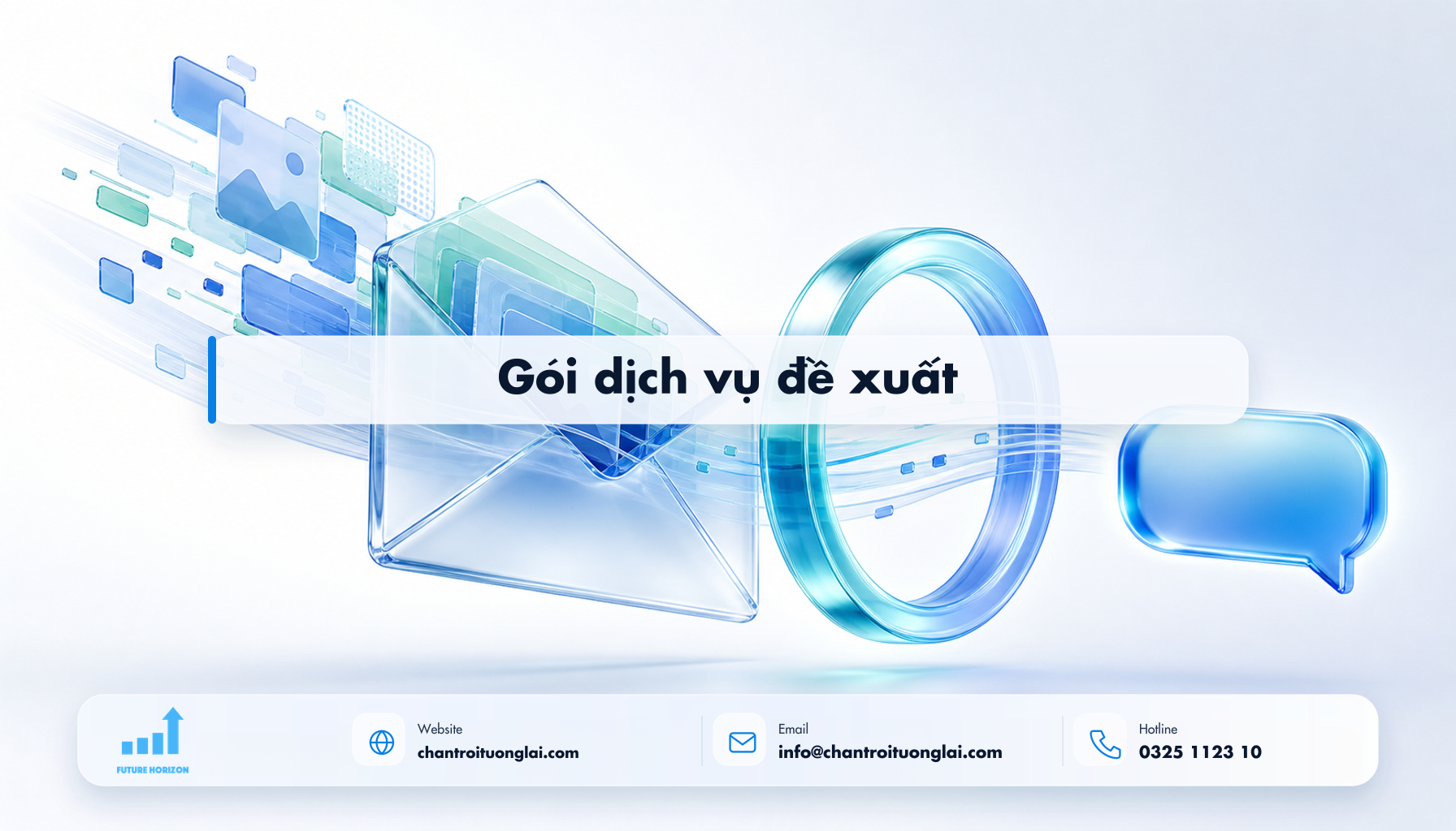 Gói dịch vụ đề xuất Minh họa gói dịch vụ đề xuất theo phong cách Fluent 2.5D