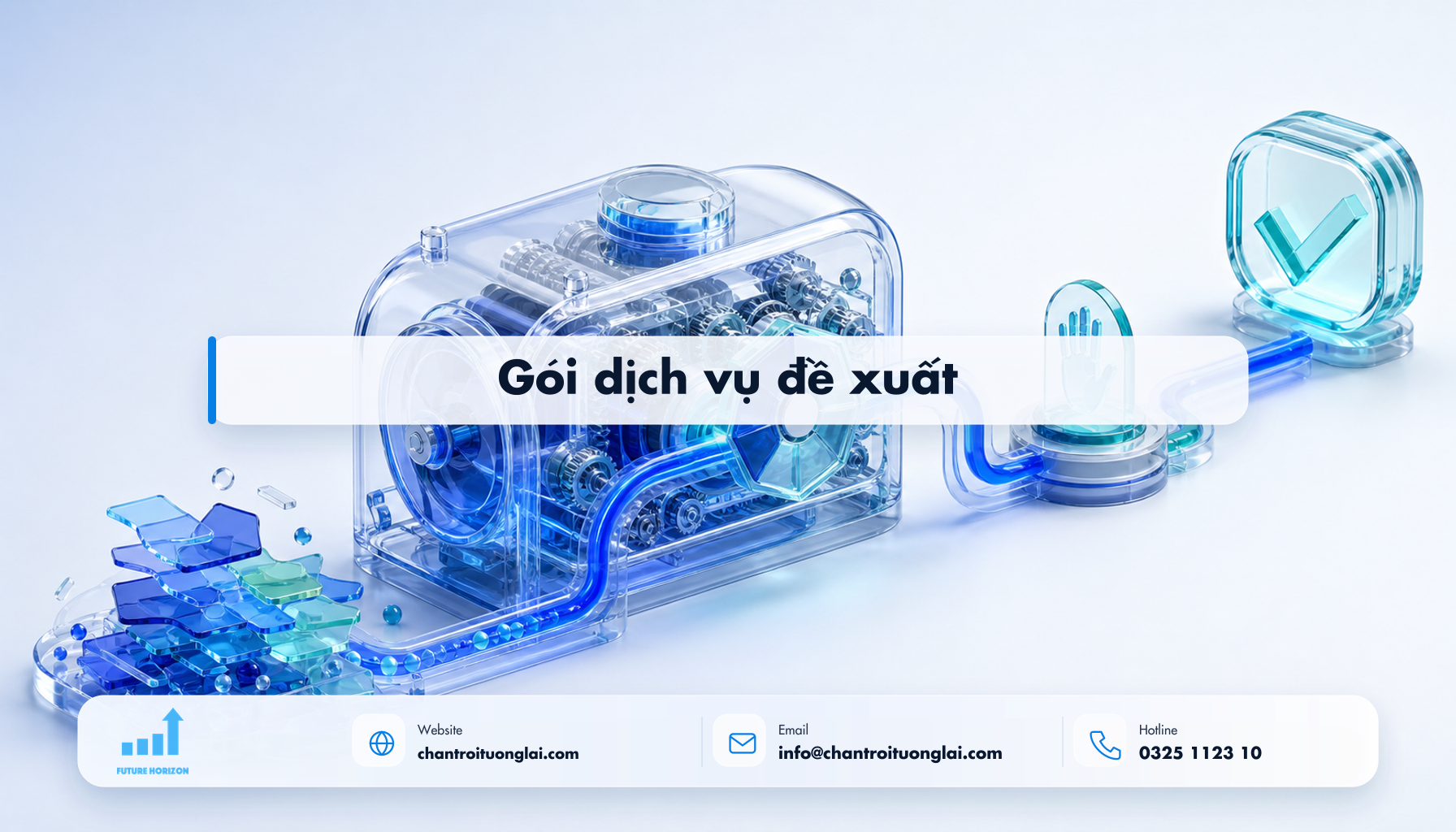 Gói dịch vụ đề xuất Minh họa gói dịch vụ đề xuất theo phong cách Fluent 2.5D