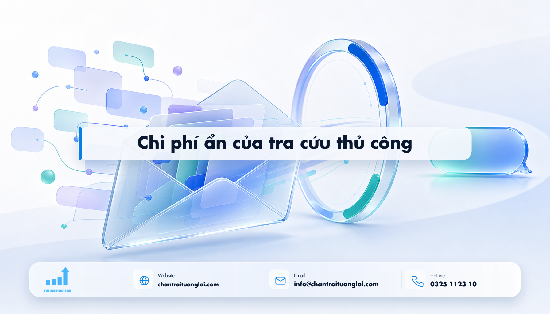 Chi phí ẩn của tra cứu thủ công Minh họa chi phí ẩn của tra cứu thủ công theo phong cách Fluent 2.5D
