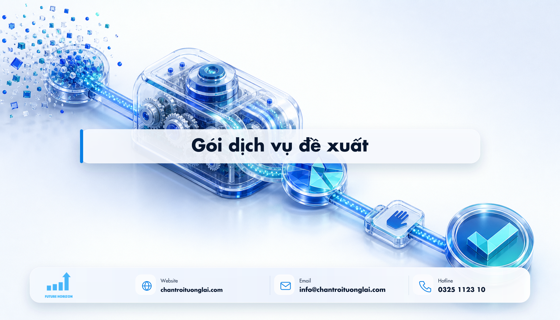 Gói dịch vụ đề xuất Minh họa gói dịch vụ đề xuất theo phong cách Fluent 2.5D