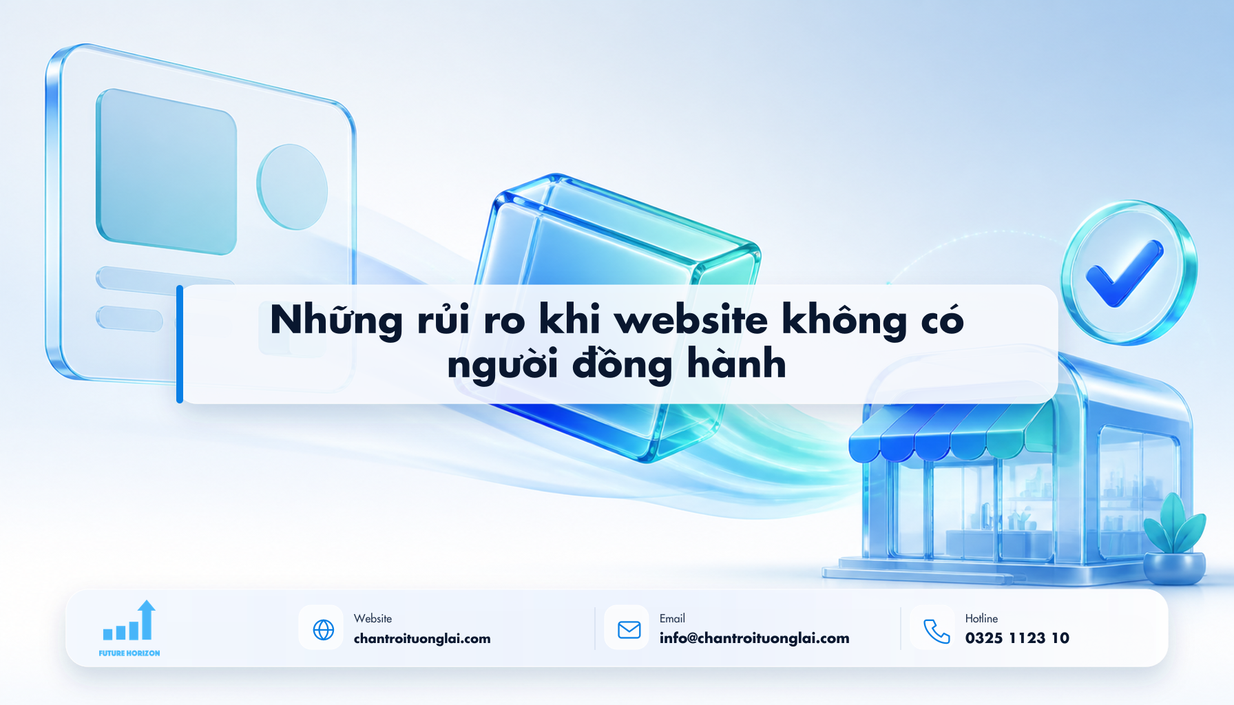 Minh họa những rủi ro khi website không có người đồng hành theo phong cách Fluent 2.5D