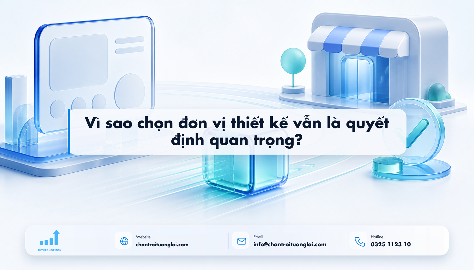 Vì sao chọn đơn vị thiết kế vẫn là quyết định quan trọng? Minh họa vì sao chọn đơn vị thiết kế vẫn là quyết định quan trọng? theo phong cách Fluent 2.5D