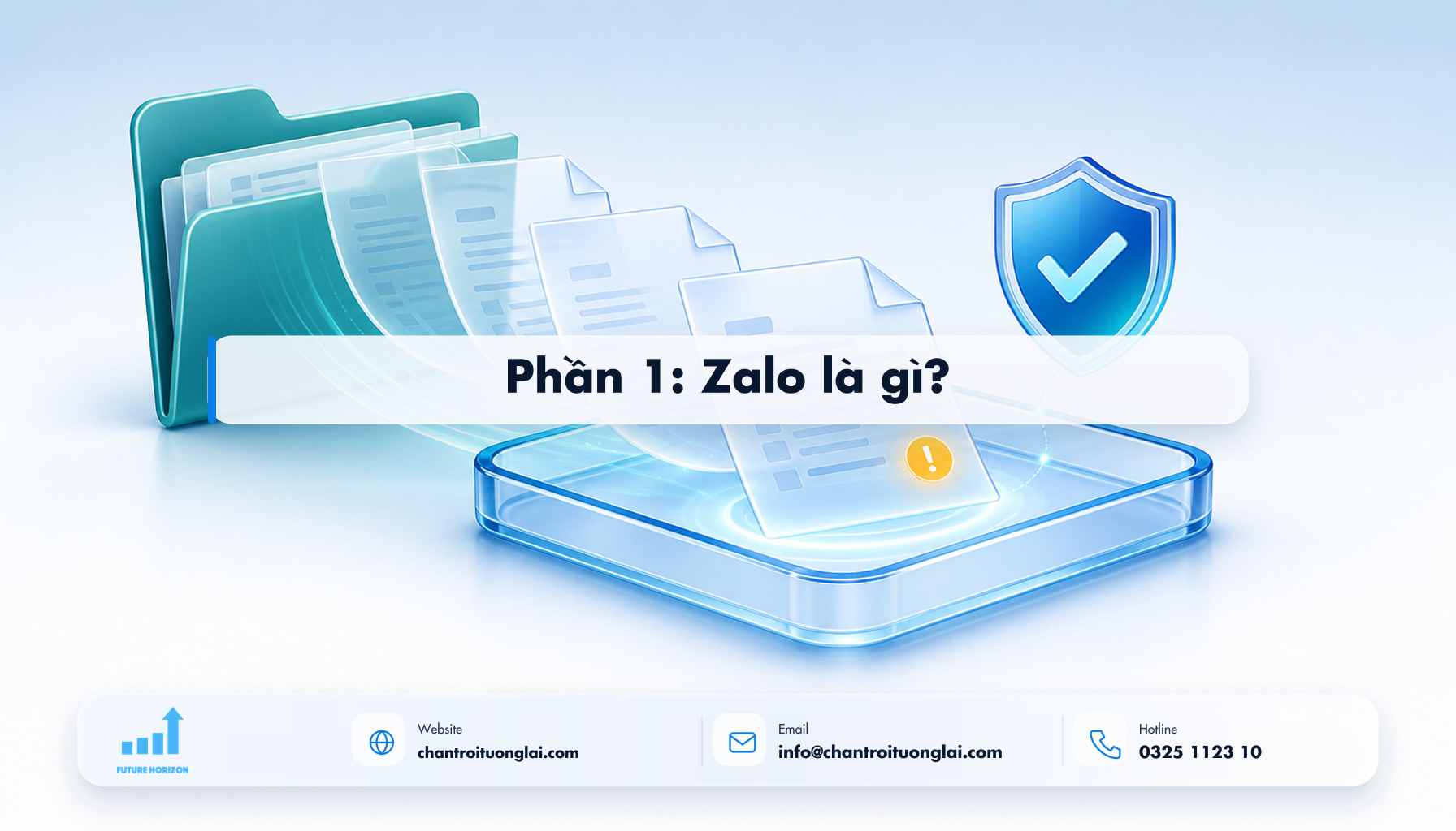 Phần 1: Zalo là gì? Minh họa phần 1: zalo là gì? theo phong cách Fluent 2.5D