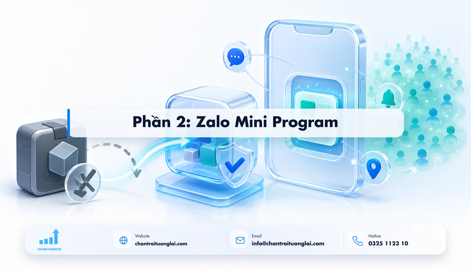 Phần 2: Zalo Mini Program Minh họa phần 2: zalo mini program theo phong cách Fluent 2.5D