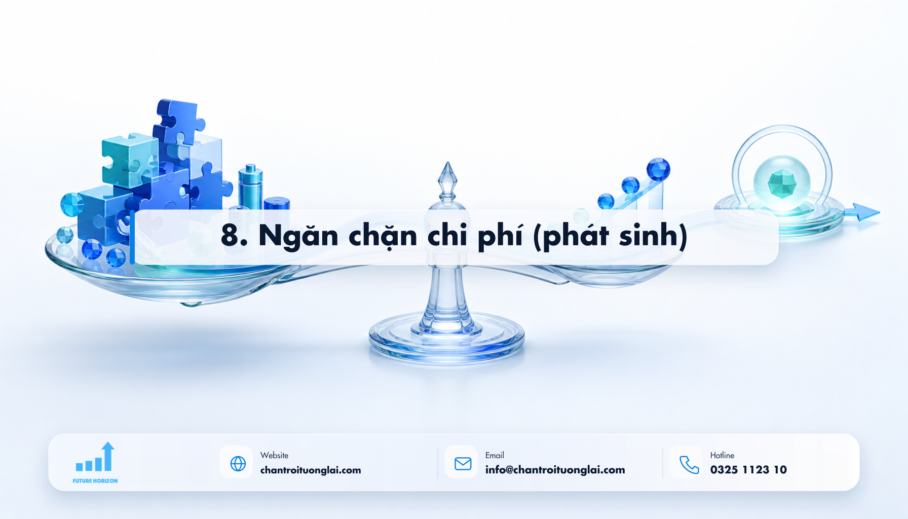8. Ngăn chặn chi phí (phát sinh) Minh họa 8. ngăn chặn chi phí (phát sinh) theo phong cách Fluent 2.5D