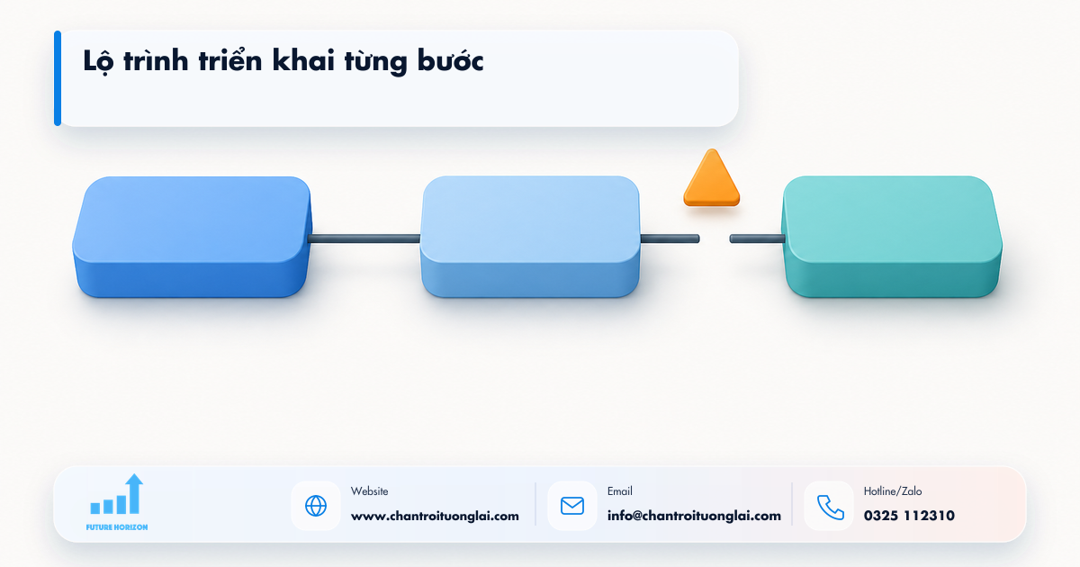 section final v5 quy tr inh trin khai d - Tự động hóa kiểm tra và làm sạch dữ liệu khách hàng trước khi đưa vào CRM bằng n8n 1 Minh họa lộ trình triển khai từng bước trong tự động hóa quy trình bằng n8n